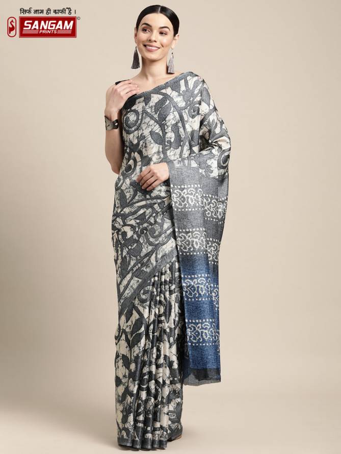 Sangam Blackjack Kota Cotton Printed Casual Wear Designer Saree Collection